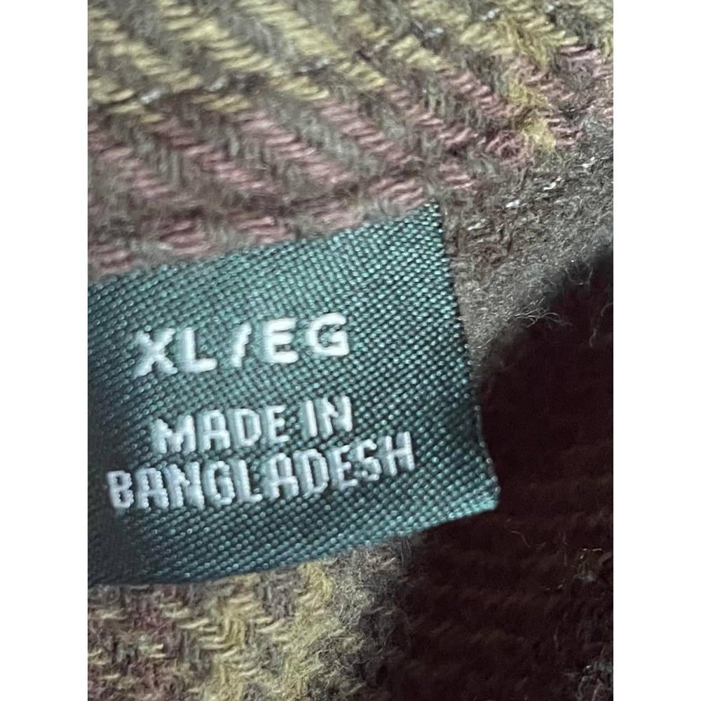Orvis Heavyweight Flannel XL Green Plaid Side In-seam Pockets Fishing Outdoor - Picture 8 of 8